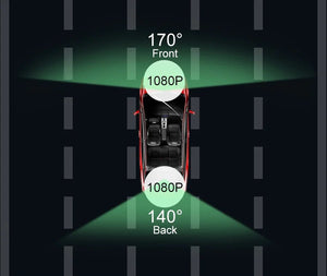 10 Inch 1080P Night Vision Car Dash Cam With Touch Screen And Rear View Mirror - stepyours.com