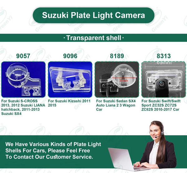 GreenYi Rear View Camera Bracket With License Plate Lights For Suzuki SX4 Liana - stepyours.com