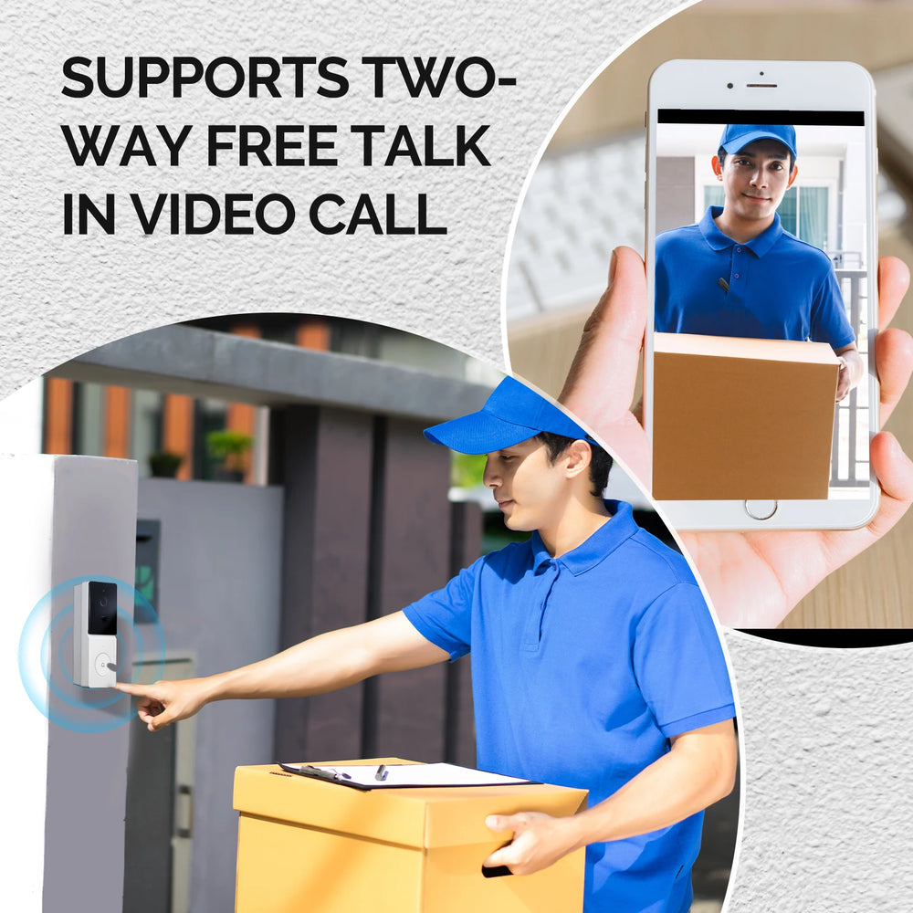 MOES 1080P WiFi Video Doorbell Two Way Audio Night Vision - stepyours.com