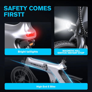 Cybervelo Foldable Electric Bike Configuration — product view 5