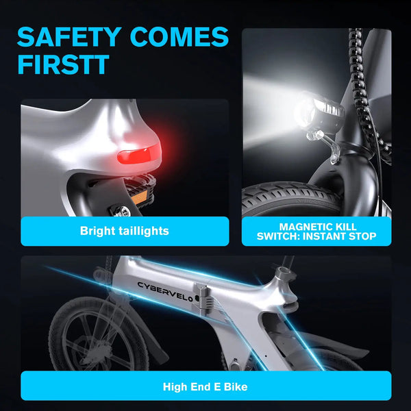 Cybervelo Foldable Electric Bike Configuration — product view 5