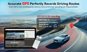 Redtiger A4 4K Dash Cam Front Rear Drive Recorder GPS 5G WiFi Night Vision - stepyours.com
