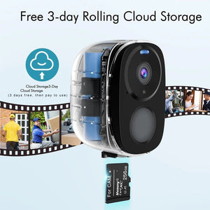 HEIYOUCAM WiFi Outdoor Security Camera 2K Battery AI Color Night Vision Hooks - stepyours.com