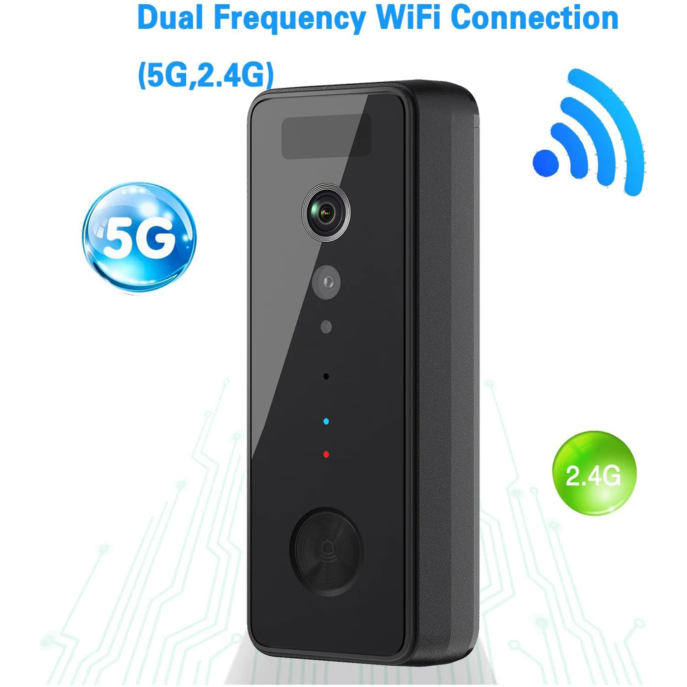 Dual Band 1080P Waterproof WiFi Video Doorbell Tuya App - stepyours.com