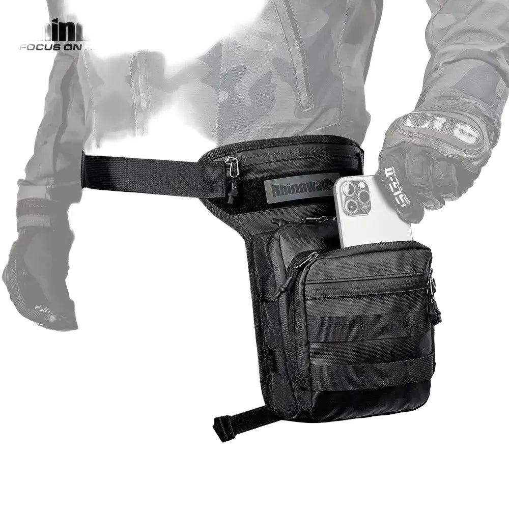 Rhinowalk Motorcycle Drop Leg Bag Thigh Belt Waist Bag Multifunction Motorbike Tactical Travel Cell/Mobile Phone Purse Chest Bag