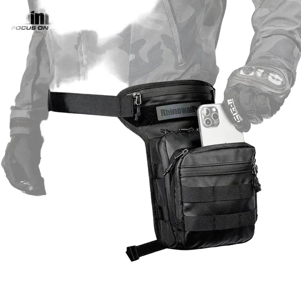 Rhinowalk Motorcycle Drop Leg Bag Thigh Belt Waist Bag Multifunction Motorbike Tactical Travel Cell/Mobile Phone Purse Chest Bag