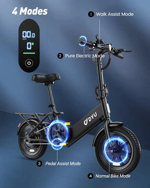 Dyu Folding Electric Bike Inch — product view 4