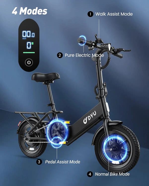 Dyu Folding Electric Bike Inch — product view 4