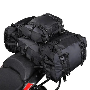 Rhinowalk Motorcycle Rear Seat Bag 10L Or 20L Or 30L Waterproof Saddle Side Bag Luggage Pack MultiFunction Shoulder Bag Backpack