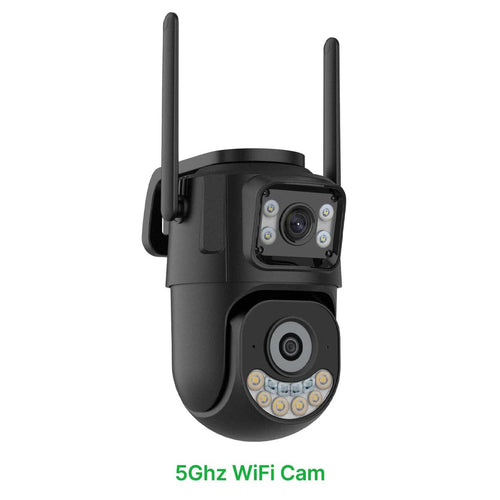 External WiFi PTZ Camera Dual Lens - Outdoor 2.4Ghz And 5Ghz WiFi Auto Tracking - stepyours.com
