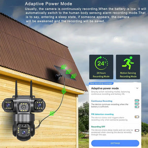 Solar 4G IP Camera 15MP HD Outdoor Night Vision Weatherproof Security - stepyours.com