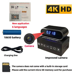 Full HD Mini WiFi Clock Camera With Remote Viewing - stepyours.com