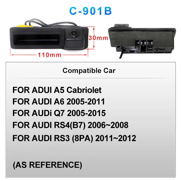 AHD 1920x1080P Car Rear Camera For VW Audi Skoda 170 Degree Wide View - stepyours.com
