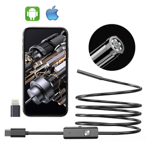 Endoscope Camera 1080P HD Borescope With 8 LED Lights For Tight Spaces - stepyours.com