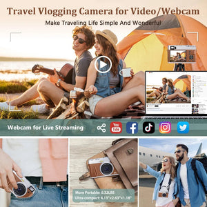 MELCAM DC202 4K Vlogging Camera With Auto Focus And Anti Shake 48MP - stepyours.com