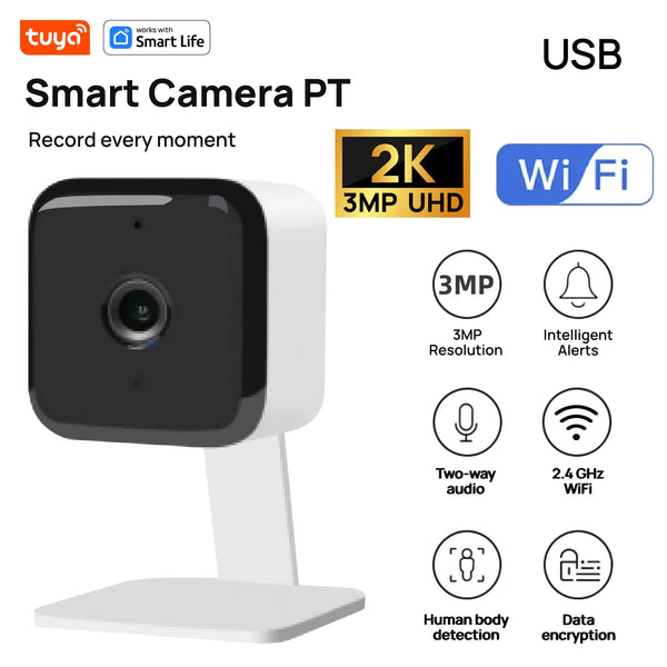 Tuya Smart 1080p WiFi Security Camera With 2 Way Audio And Motion Tracking by stepyours.com