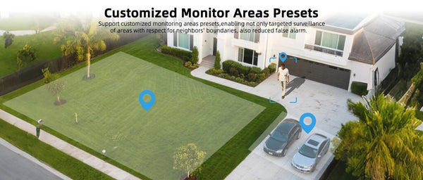10K 20MP Outdoor WiFi Security Camera 360 Degree PTZ With 4 Lenses And 16X Zoom - stepyours.com