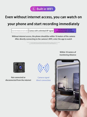 4K WiFi Mini Security Camera With Long Battery Life And Motion Detection - stepyours.com