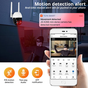 Fuers 8MP 4K IP Camera Outdoor Home Security Auto Tracking AI Human Detection WIFI CCTV Surveillance Camera Work With Tuya Smart by stepyours.com
