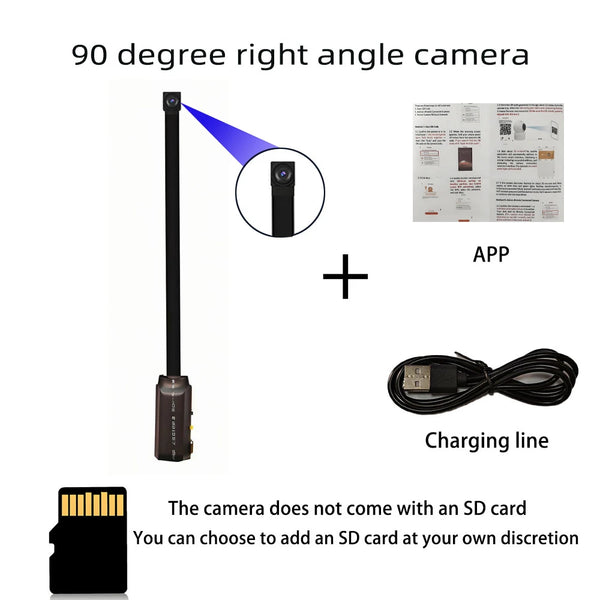 4K HD mini WiFi camera, supports remote viewing, motion detection, DIY small home nanny style HD wireless camera by stepyours.com