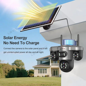 LS Vision 20MP Solar WiFi Surveillance Camera V380 Pro 10X Optical Zoom Outdoor - stepyours.com