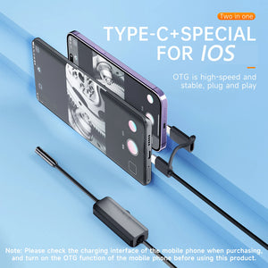 Android Endoscope 2 In 1 Camera USB C iOS Borescope Waterproof - stepyours.com
