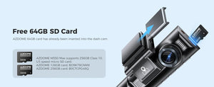 AZDOME 4K Dash Cam M550 Max GPS WiFi Car DVR 3.18Inch Screen Rear Cam - stepyours.com