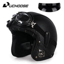 Retro Open Face Motorcycle Helmet — product view 12