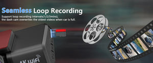Hook Your Drive Kocam 4K UHD Dash Cam Dual Lens Night Vision Parking Monitor - stepyours.com