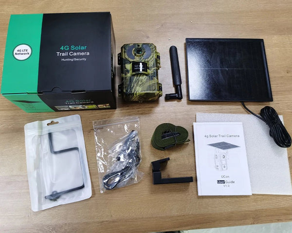EU 4G Solar Trail Camera H10 - 4MP 2K Night Vision No Red Glow IP65 Outdoor - stepyours.com