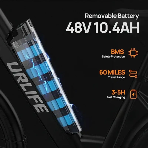 Urlife Folding Electric Bike — product view 4