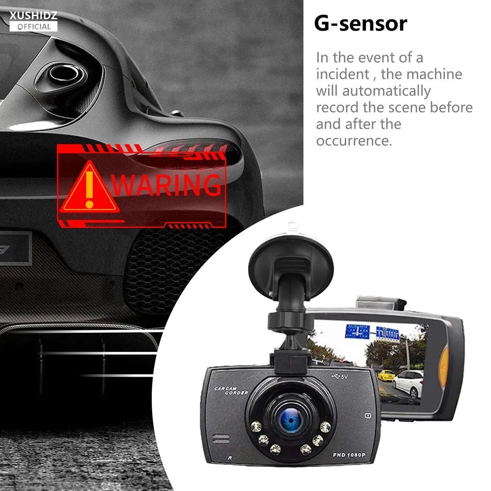 XUSHIDZ 1080P Dash Camera Car DVR Night Vision Loop Recording Q02 - stepyours.com