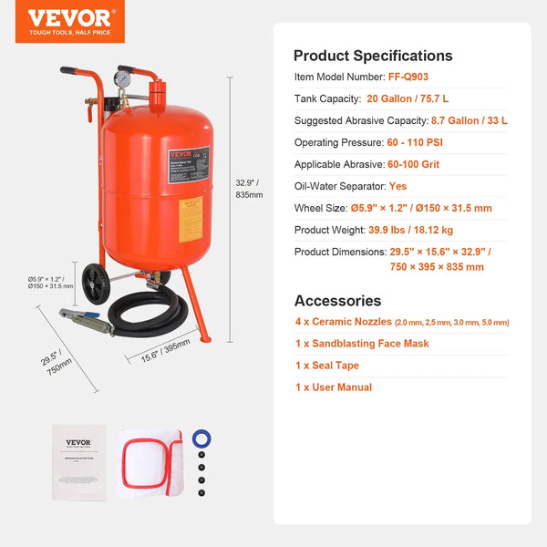 Portable Air Sand Blaster Kit — product view 9