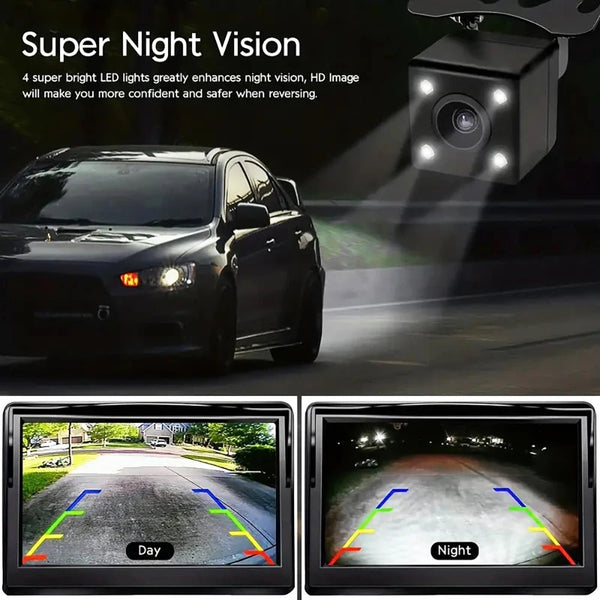 Four Point Three Inch Rear View Monitor For Car Parking Reversing Camera System - stepyours.com