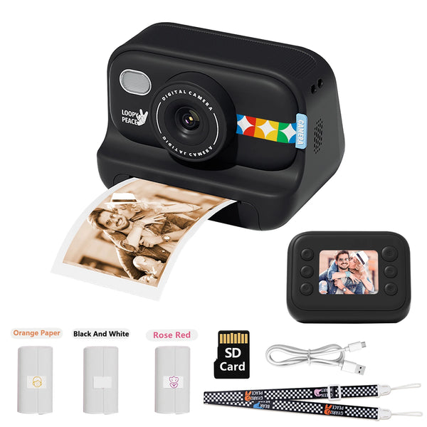 Joytrip Kids Color Instant Print Camera No Ink Thermal Paper HD Video Gift - stepyours.com