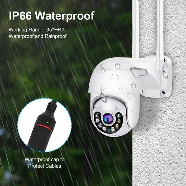 A8 8MP 4K PTZ Outdoor Wireless IP Camera - Smart AI Auto Tracking