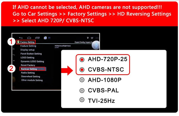 SMARTOUR AHD 1080P Reversing Camera Night Vision CVBS 6M Cable - stepyours.com