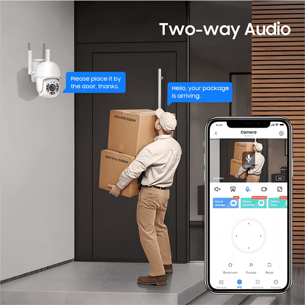 Tuya 4MP PTZ Outdoor WiFi Security Camera - IP66 Weatherproof AI Tracking - stepyours.com