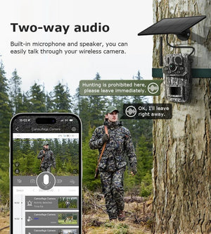 INQMEGA4G Solar Trail Camera 2K Night Vision 5MP PIR Motion Activated - stepyours.com