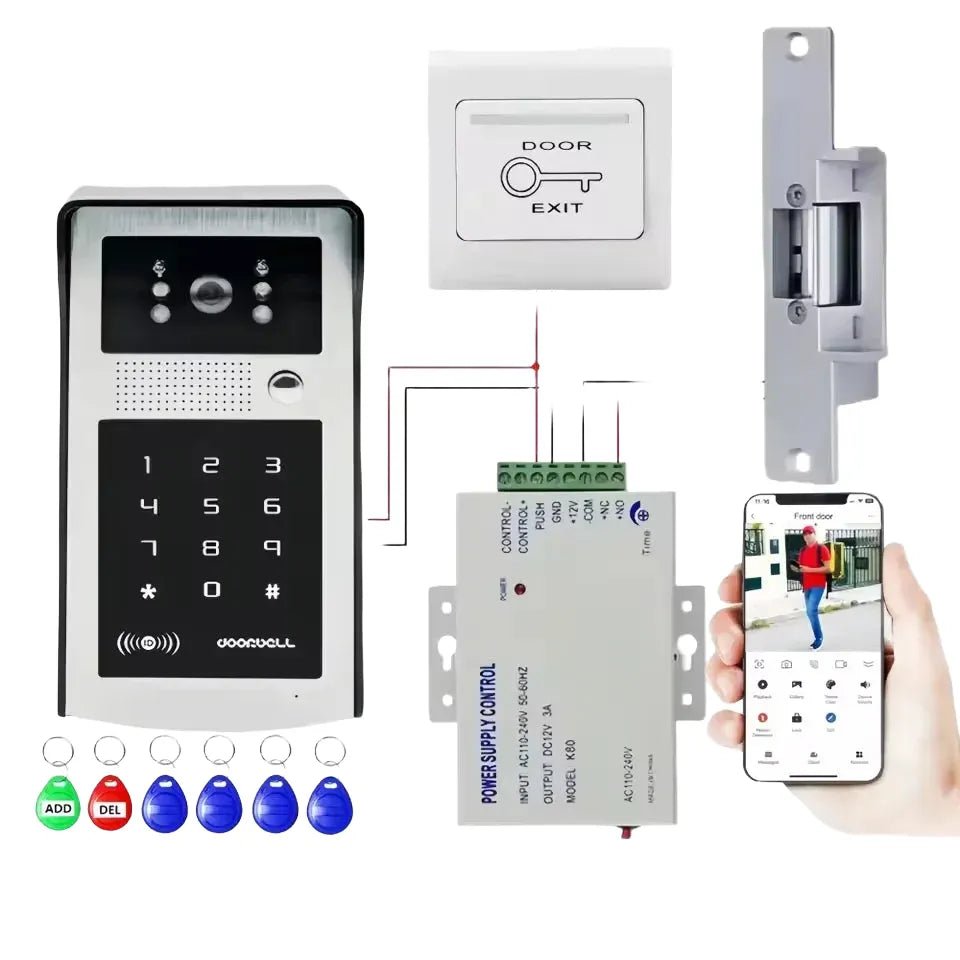 Tuya Smart WiFi Doorbell 1080P Outdoor Camera RFID Alerts - stepyours.com