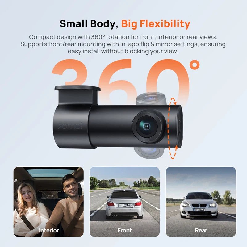 70mai M310 Plus 2K Dash Cam 1440P 143 FOV 24H Parking Guard Night Vision - stepyours.com