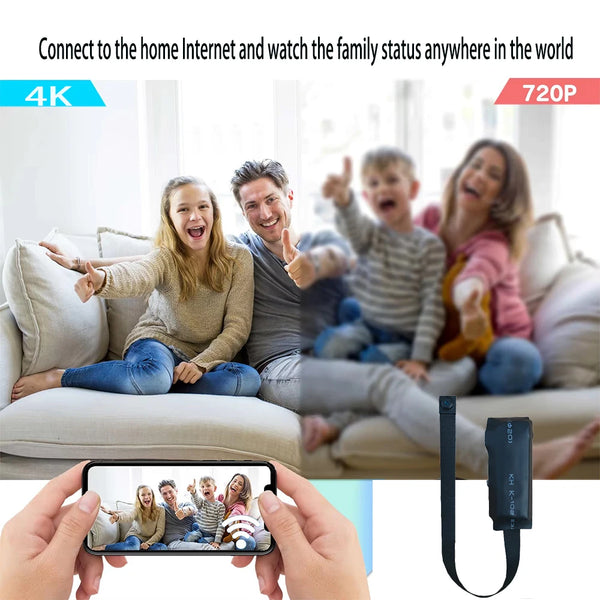Newly improved 4K HD mini WiFi camera, supporting remote viewing, motion detection, DIY home nanny style camera by stepyours.com