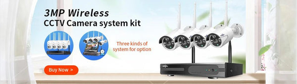 Hiseeu Wireless IP Camera 3MP Waterproof Indoor Outdoor Security WiFi Kit - stepyours.com