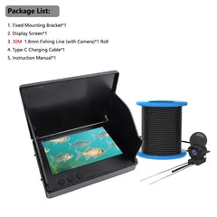 Dodosee 220 Degree Underwater Fishing Camera 1080P Night Vision LCD Fish Finder - stepyours.com