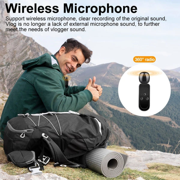 Ourlife MTR40 5K Action Camera IPS Touch Screen 170 Degree Waterproof 30M WiFi - stepyours.com