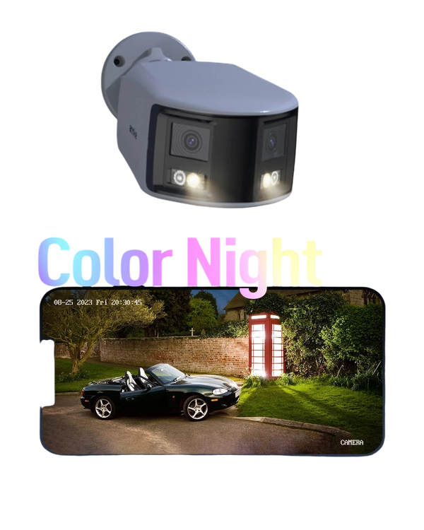 ANNKE 4K 8MP Dual - Lens Outdoor PoE Camera - 180 - Degree Wide View - stepyours.com
