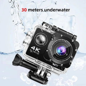 4K Outdoor Action Camera Waterproof Underwater Helmet Camera With WiFi 30FPS - stepyours.com
