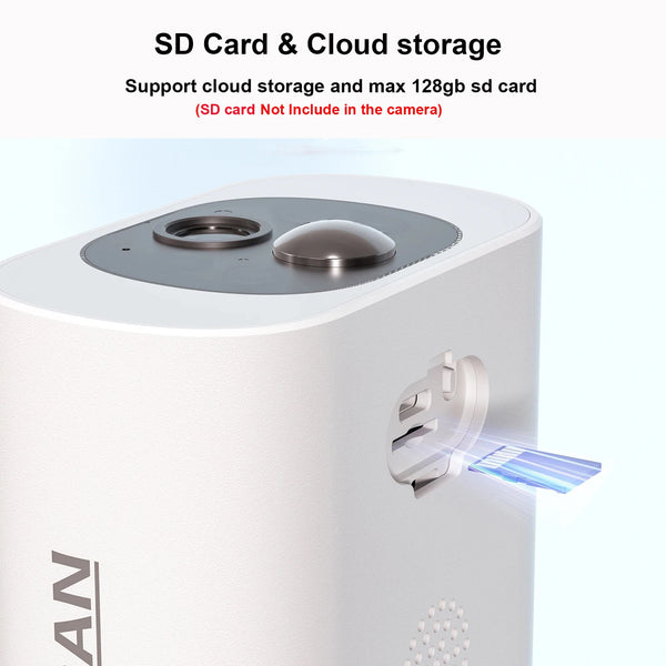 ANRAN 2K Solar Security Camera Wireless 2 4G WiFi Floodlight Color Night Vision by stepyours.com
