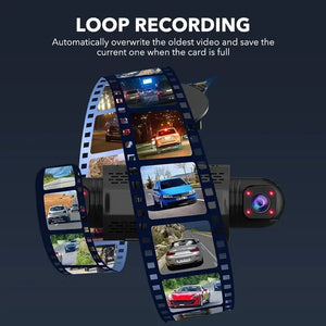 Car Dash Cam 4 Channel Front Left Right Rear FHD 1080P Night Vision Hardwire Kit - stepyours.com