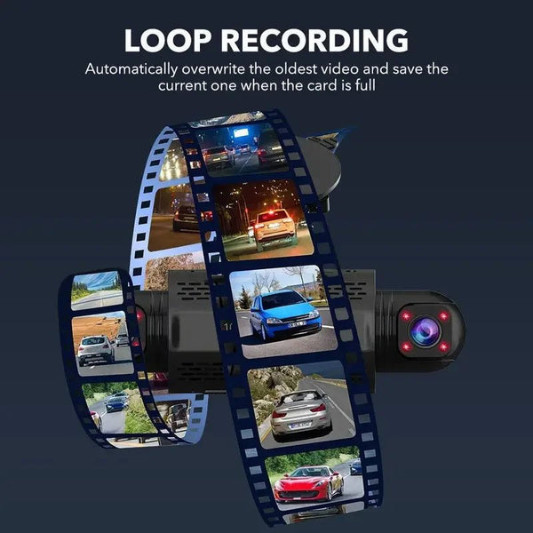 Car Dash Cam 4 Channel Front Left Right Rear FHD 1080P Night Vision Hardwire Kit - stepyours.com